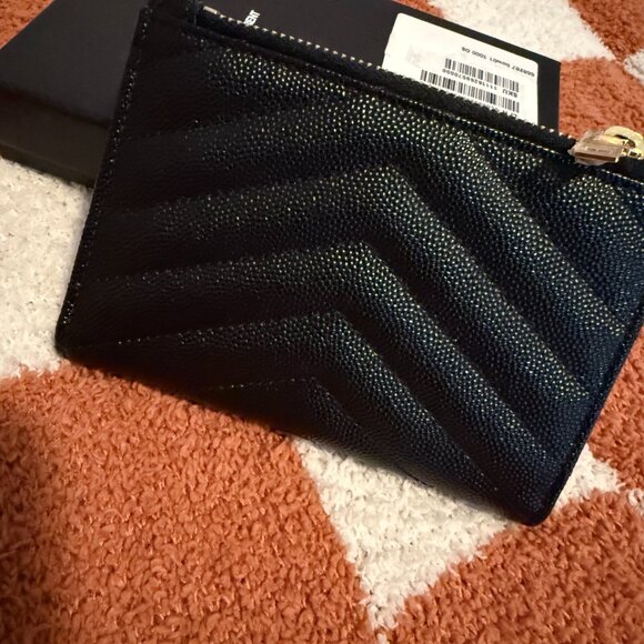 Saint Laurent Cassandre Matelasse Grain De Poudre Wallet - Picture 4 of 12